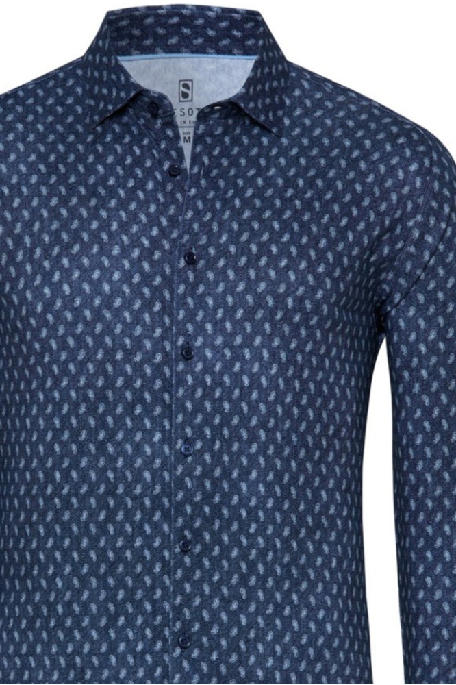 CASUAL KENT 1 1 87328 3 593 PAISLEY DARK BLUE DENIM